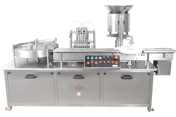 Automatic Liquid Vial Filling Rubber Stoppering Machine